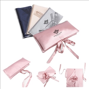 Ladies Packaging Fabric Gift Satin Envelope Dust Bag Pillow Eye Mask Scrunchie Set
